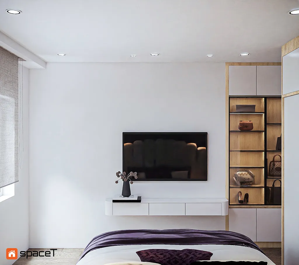 Concept 3D nội thất phòng ngủ Căn hộ Sunrise City View - Phong cách Minimalist