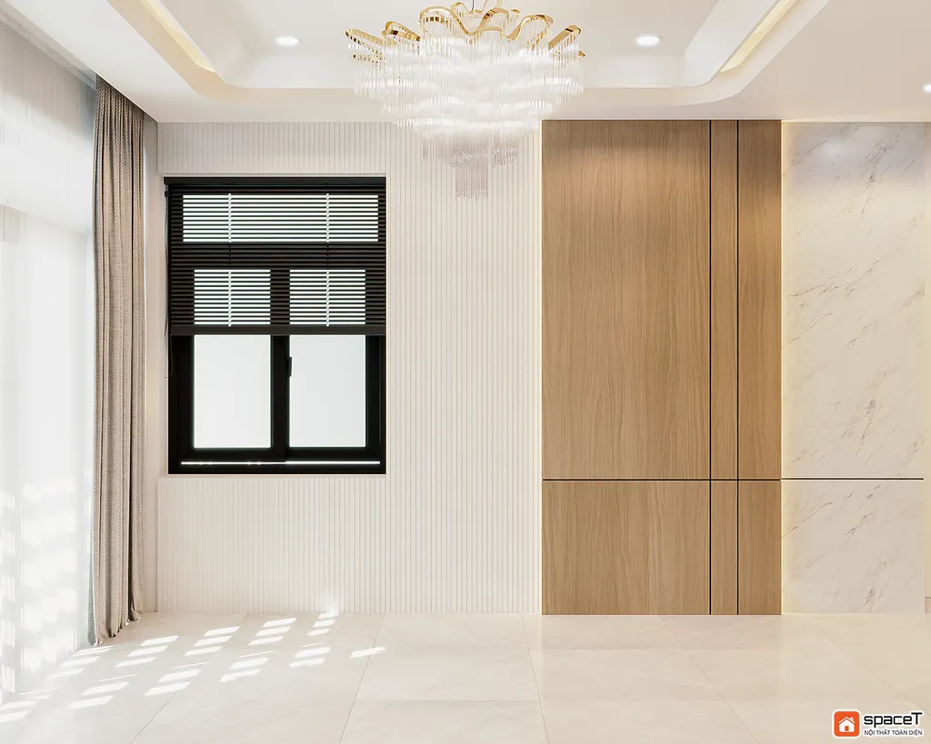 Concept 3D nội thất phòng khách Nhà phố Sư Vạn Hạnh Quận 10 - Phong cách Minimalist