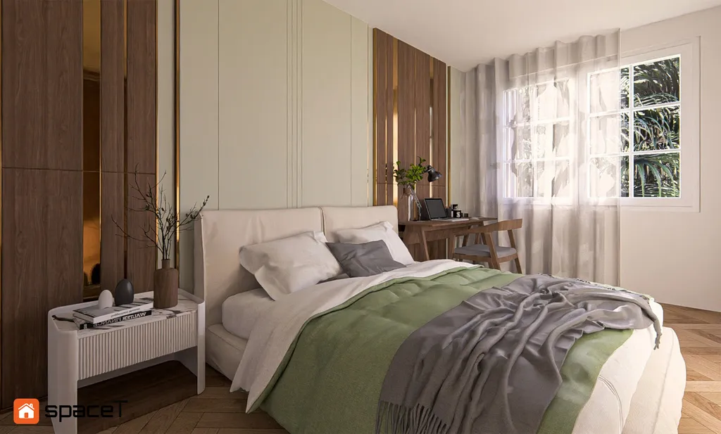 Concept 3D nội thất phòng ngủ Căn hộ River Panorama Quận 7 - Phong cách Modern