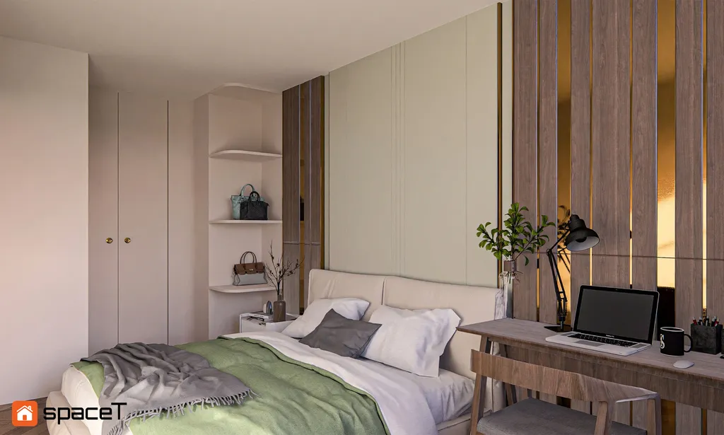 Concept 3D nội thất phòng ngủ Căn hộ River Panorama Quận 7 - Phong cách Modern