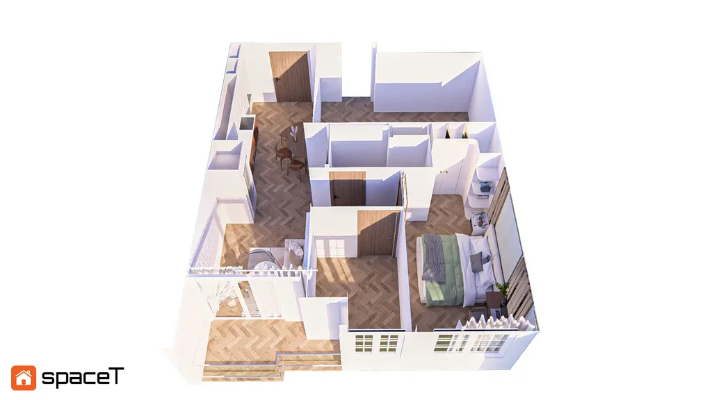 Concept 3D nội thất Căn hộ River Panorama Quận 7 - Phong cách Modern