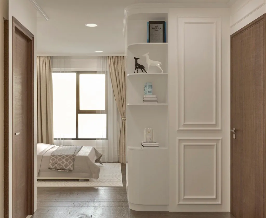 Concept 3D nội thất phòng ngủ Căn hộ II Sora Bình Dương phong cách Neo Classic