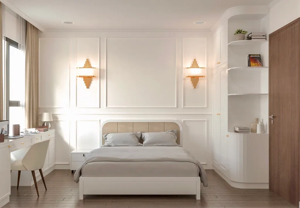 Concept 3D nội thất phòng ngủ Căn hộ II Sora Bình Dương phong cách Neo Classic
