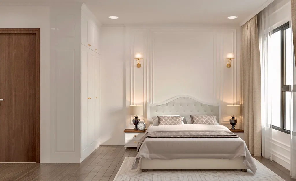 Concept 3D nội thất phòng ngủ Căn hộ II Sora Bình Dương phong cách Neo Classic