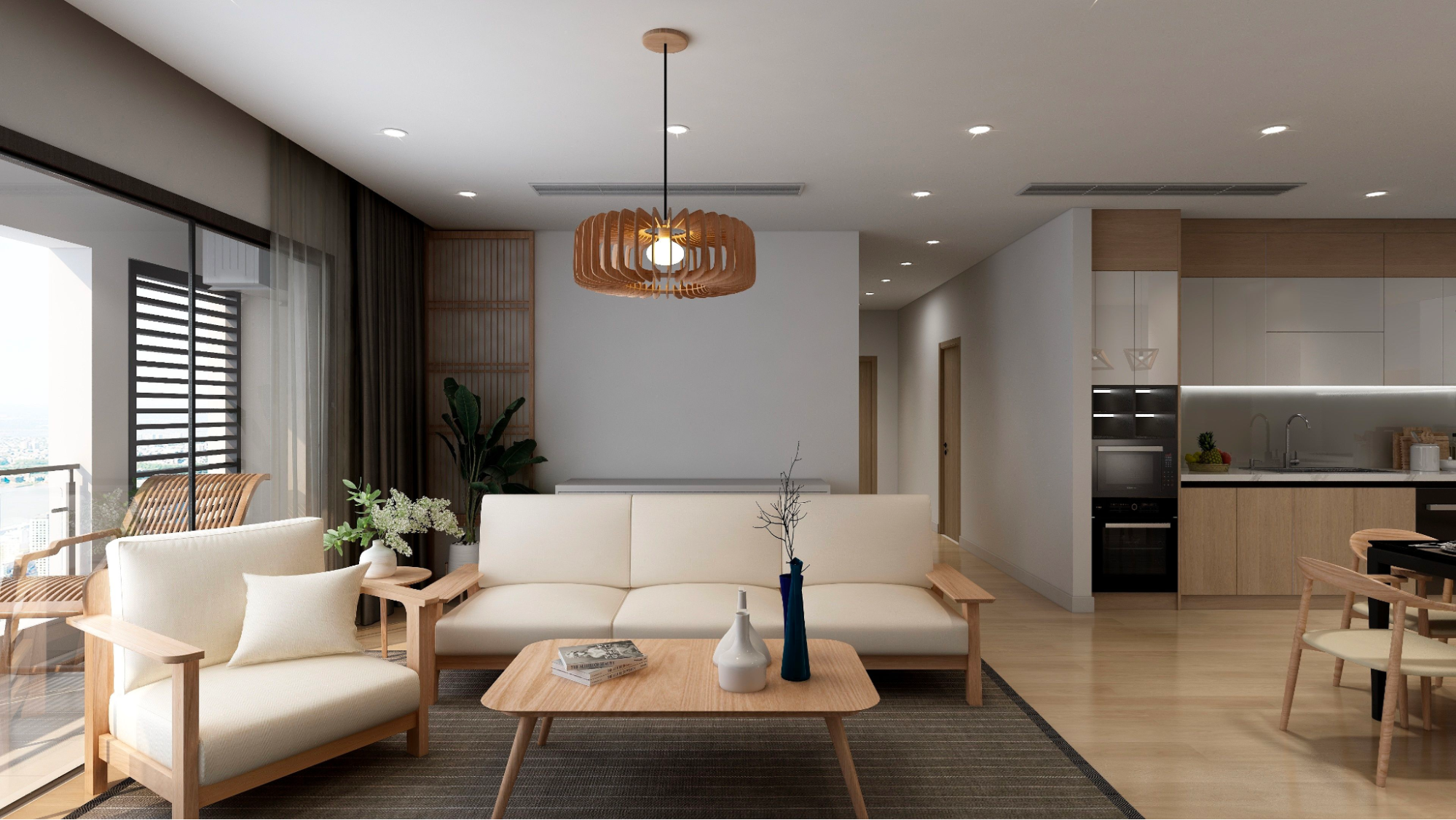 Thiết kế nội thất mẫu căn hộ cao cấp hiện đại giá cả hợp lý