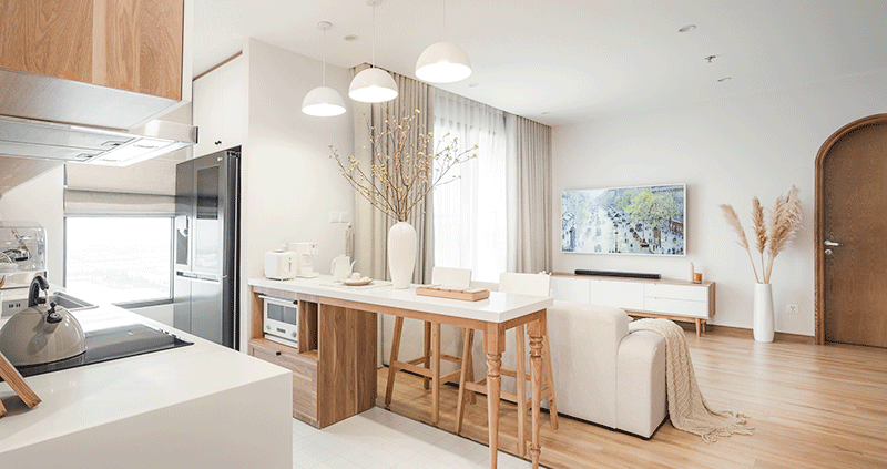 Thiết kế nội thất căn hộ Studio với phong cách Hàn Quốc