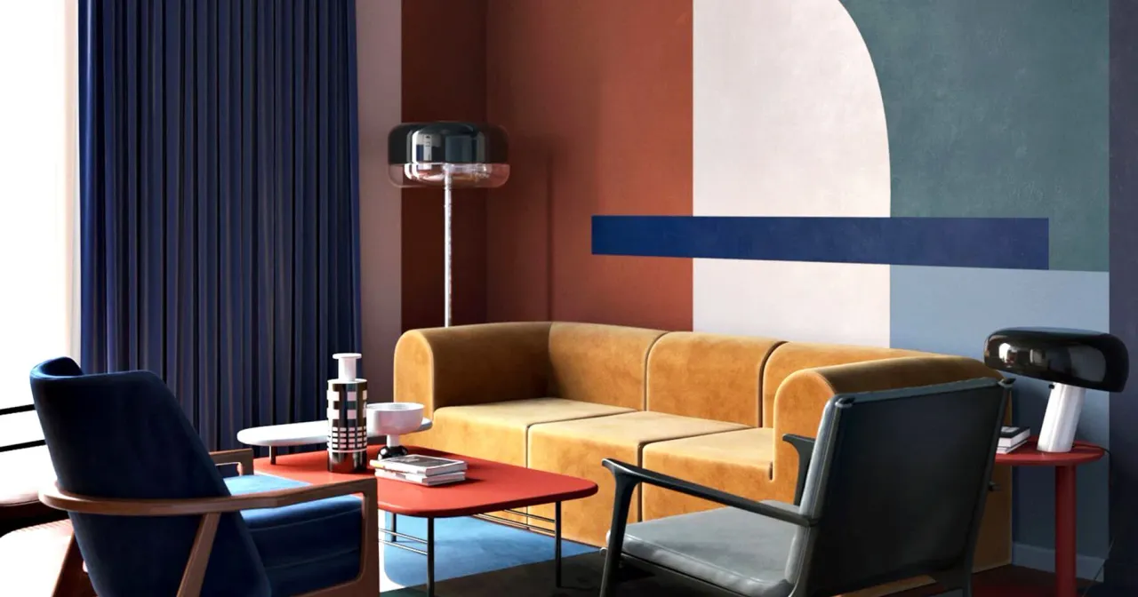 Phong cách Color Block - Sáng tạo khối màu trong thiết kế nội thất