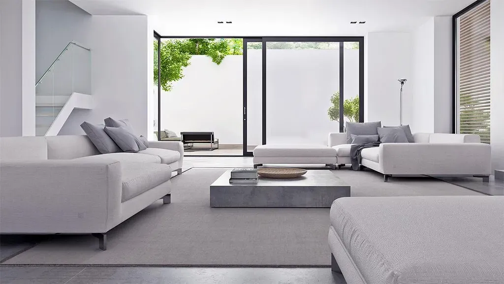 Không gian nội thất phòng khách - phong cách tối giản đẹp