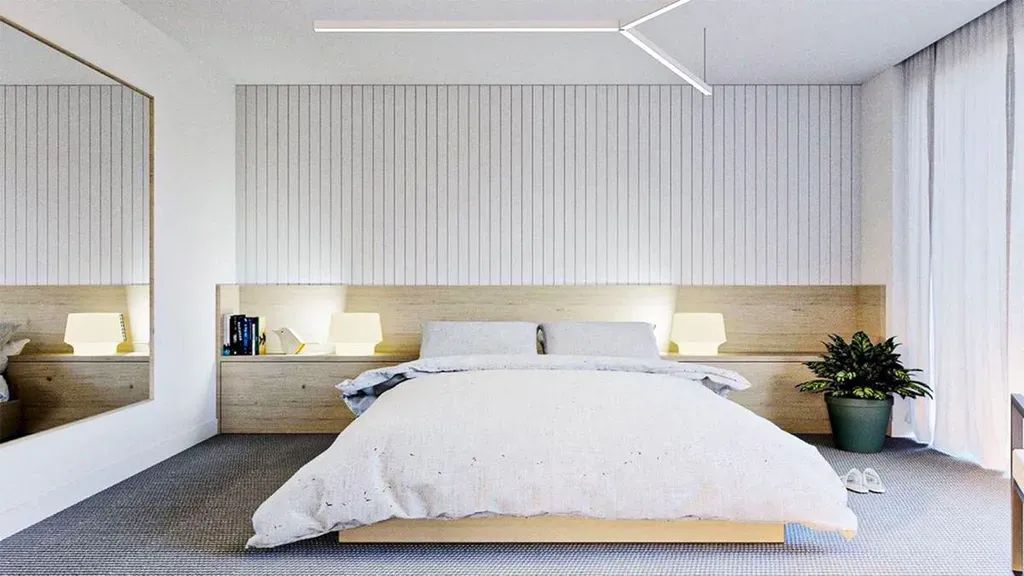 Không gian nội thất phòng ngủ - phong cách tối giản đẹp