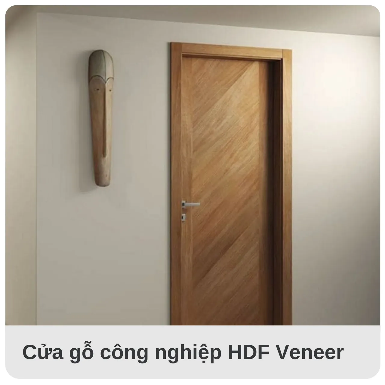 Cửa gỗ công nghiệp HDF Veneer màu sắc hiện đại sang trọng