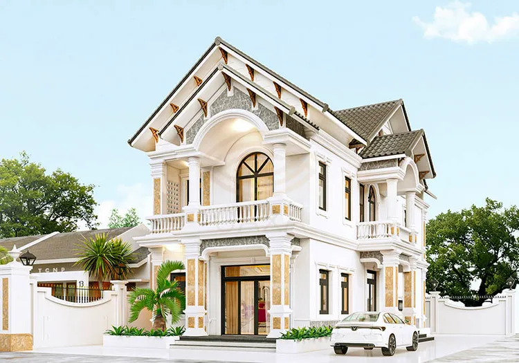 Mẫu nhà mái Thái 2 tầng hiện đại là sự lựa chọn tuyệt vời cho những gia đình muốn có không gian sống thoải mái, tiện nghi, với kiểu dáng đẹp và hiện đại.
