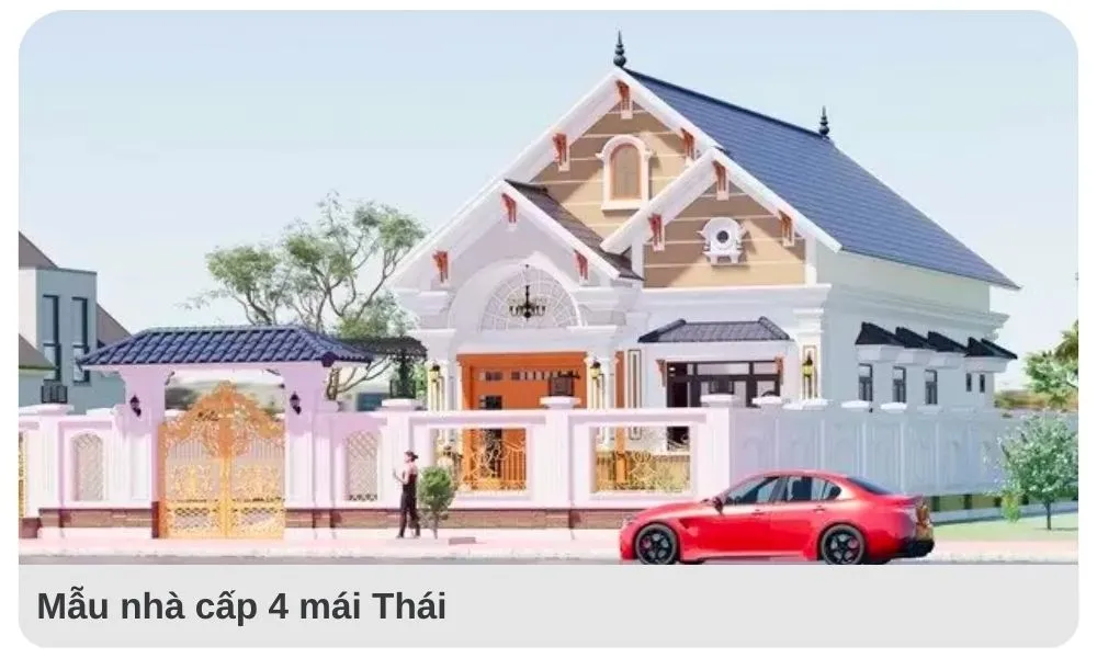 Nhà cấp 4 mái Thái có chi phí xây dựng thấp hơn so với nhiều kiểu nhà khác, do đó, nó là lựa chọn phổ biến cho những người có ngân sách hạn chế.
