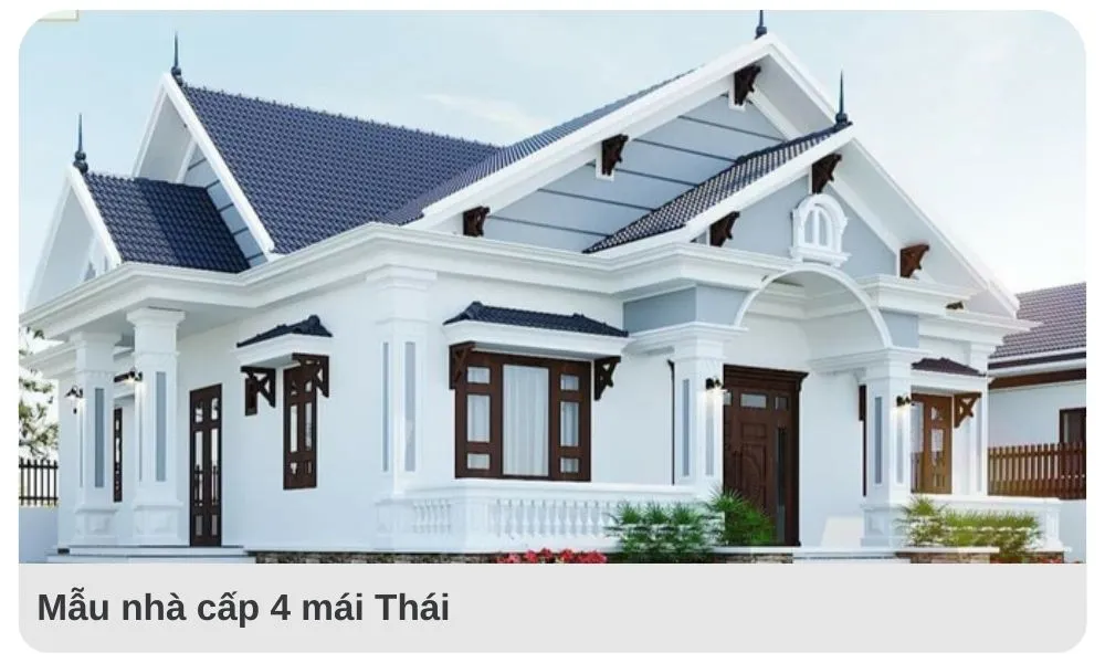 Nhà cấp 4 mái Thái là một loại kiến trúc nhà dân dụng phổ biến ở Việt Nam.