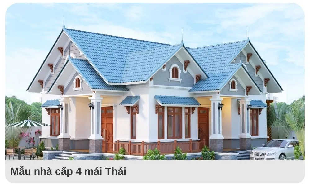 Nhà mái Thái là một kiểu kiến trúc độc đáo và rất đẹp.