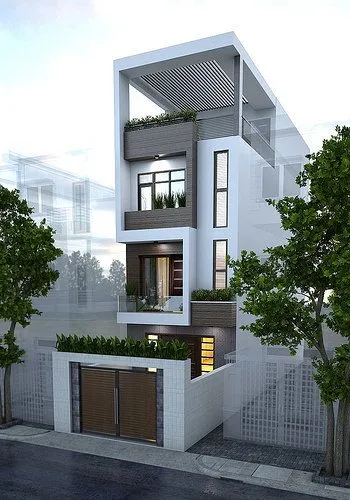 Thiết kế nhà 4 tầng hiện đại với kết cấu đơn giản, tiết kiệm chi phí