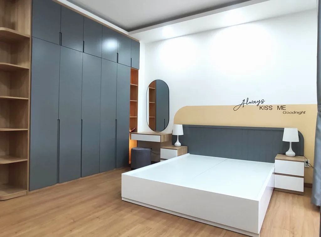 Nội thất phòng ngủ cần có kích thước phù hợp để phục vụ tốt nhất nhu cầu nghỉ ngơi và sinh hoạt