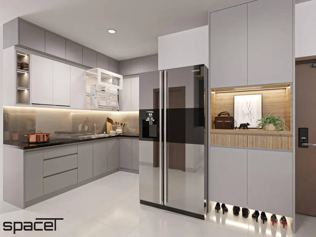 Thiết kế bếp căn hộ Topaz Elite