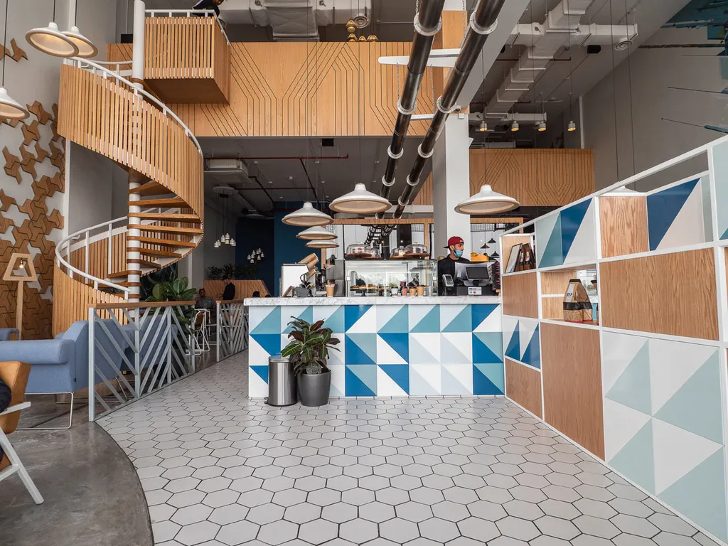 Thiết kế quán cafe theo hướng công nghiệp hiện đại