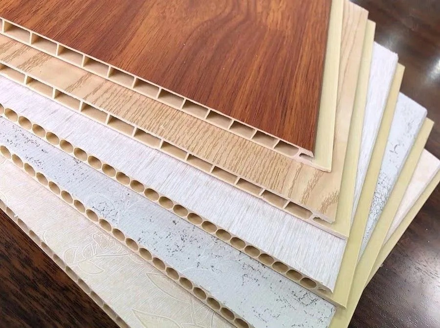 Trần nhựa giả gỗ được cấu tạo bởi nhiều lớp khác nhau