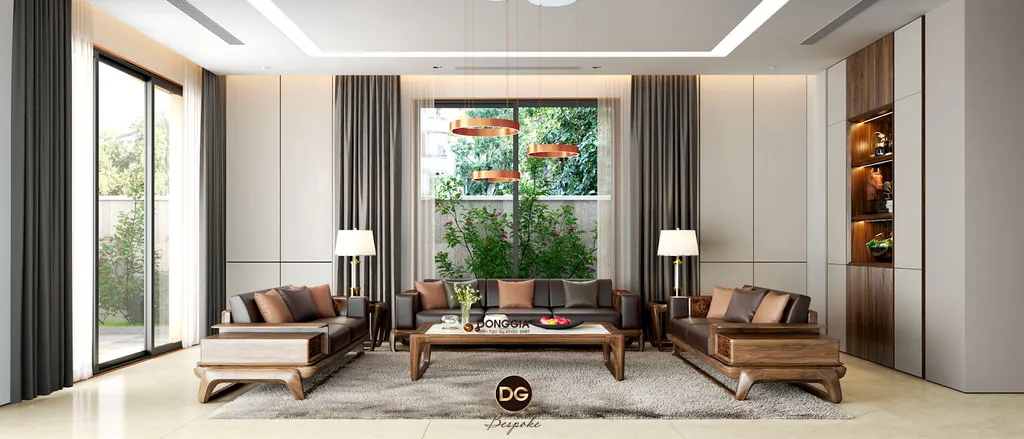 Cách thiết kế nội thất phòng khách chuẩn đẹp bằng cách phối màu phù hợp