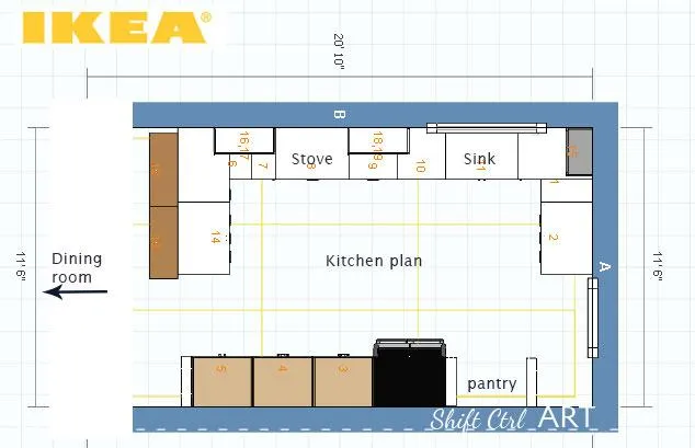 Giao diện của ứng dụng Ikea Kitchen Planner