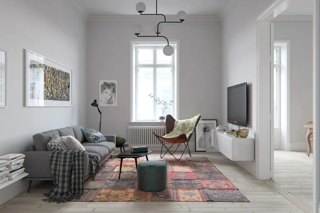 Thiết kế nội thất theo phong cách Scandinavian cho căn hộ nhỏ giúp không gian rộng rãi, thoáng mát hơn
