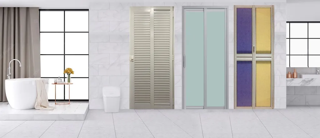 Các loại cửa nhôm với mẫu mã đa dạng, giá thành phải chăng là lựa chọn hàng đầu cho cửa nhà vệ sinh. 