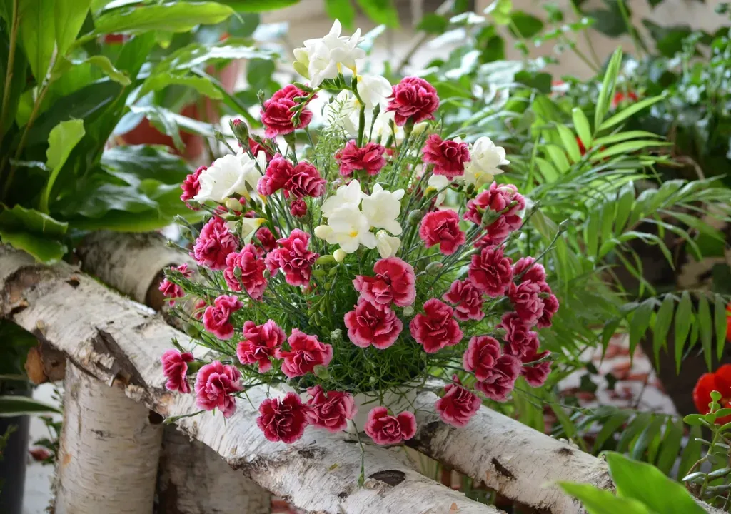 Hoa cẩm chướng có thể trang trí cùng những loại cây khác