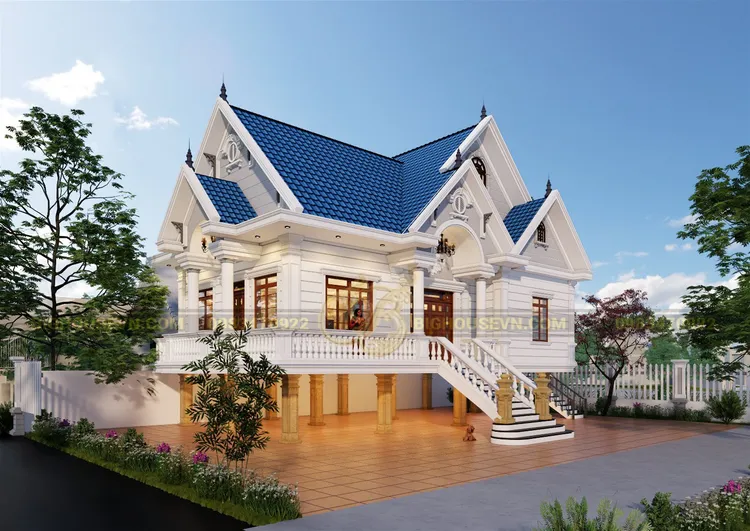 Mẫu nhà mái Thái theo phong cách Châu Âu