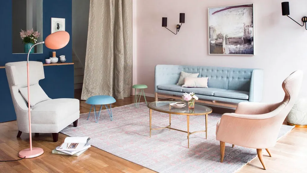 Bảng màu pastel cũng là một xu hướng nội thất được ưa chuộng, đặc biệt là nội thất phòng ngủ và phòng khách