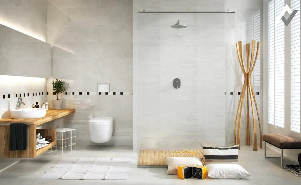 Vách kính nhà tắm rất được ưa chuộng ở các thiết kế theo phong cách Bắc Âu, Địa Trung Hải và hiện đại