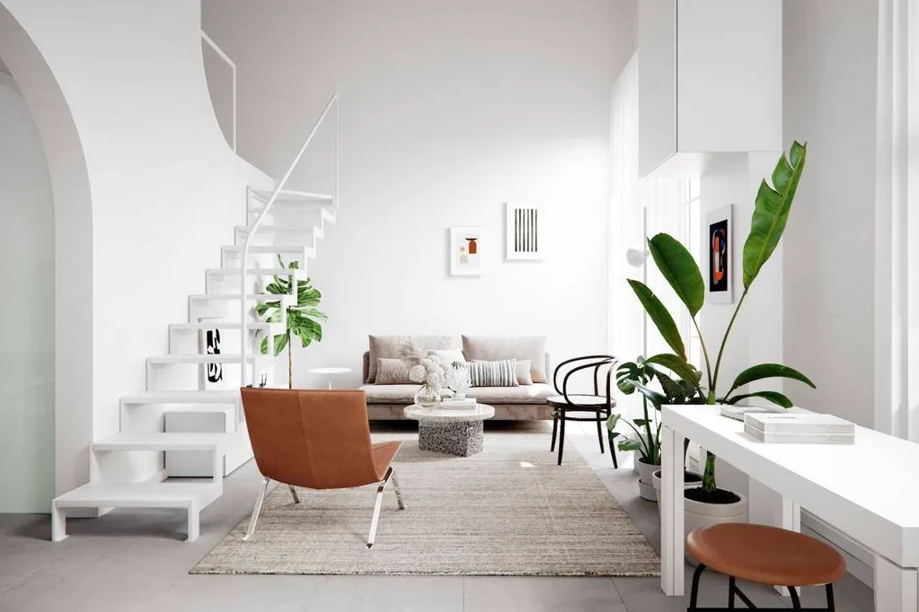 Với những không gian nhỏ và hẹp thì màu trắng được coi là sự lựa chọn hoàn hảo giúp ngôi nhà trở nên rộng rãi hơn