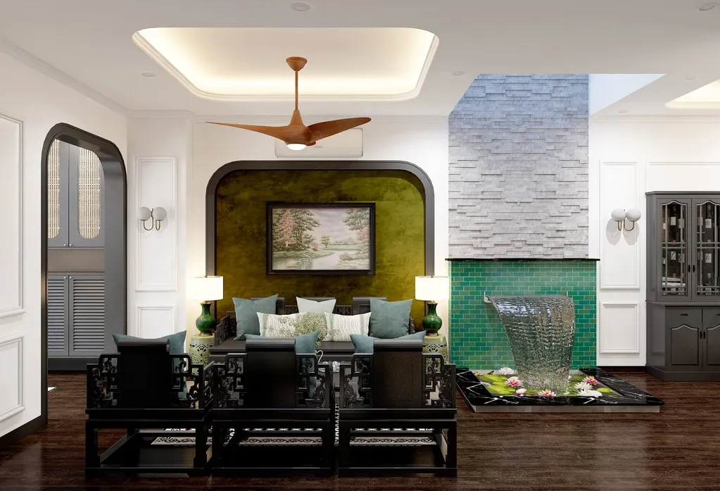 Thiết kế nội thất Nhà phố Takara Residence Bình Dương - Phong cách Indochine