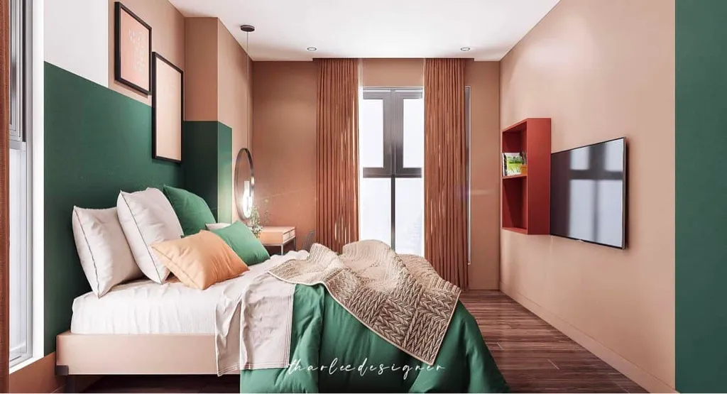chung cư Ấn Quang - Căn hộ 2 phòng ngủ phong cách color block