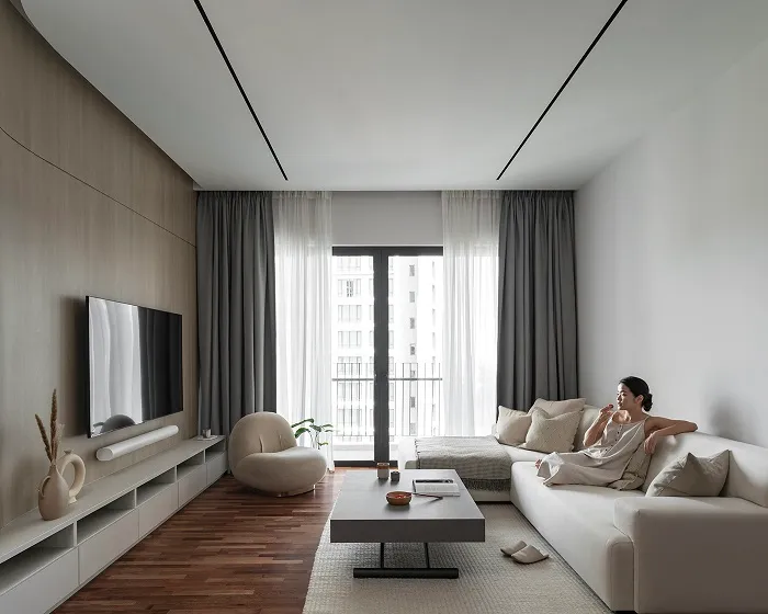 Kiểu dáng nội thất đơn giản của căn hộ phong cách minimalist