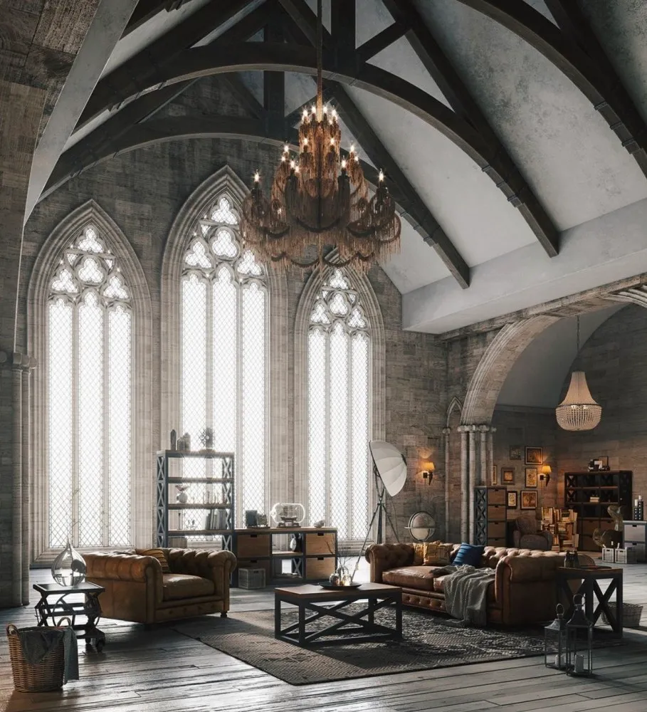 Phong cách nội thất Gothic - Thiết kế huyền bí và đầy mê hoặc