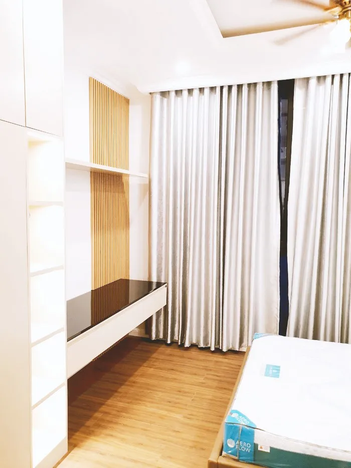 Phòng ngủ 2 được Đại Châu thiết kế đơn giản hơn nhưng vẫn đầy đủ công năng