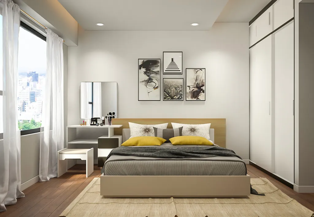 Phòng ngủ master theo phong cách tối giản
