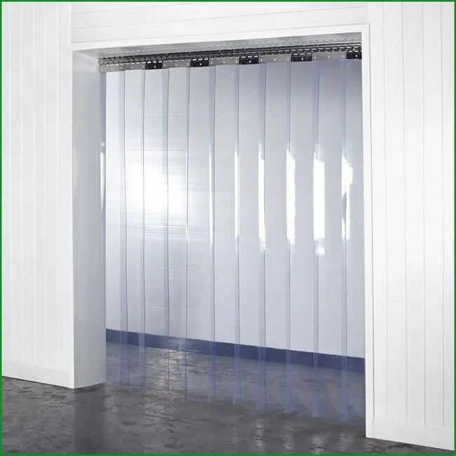 Rèm cửa đẹp lá nhựa dọc cho phòng lạnh trong khu vực sản xuất