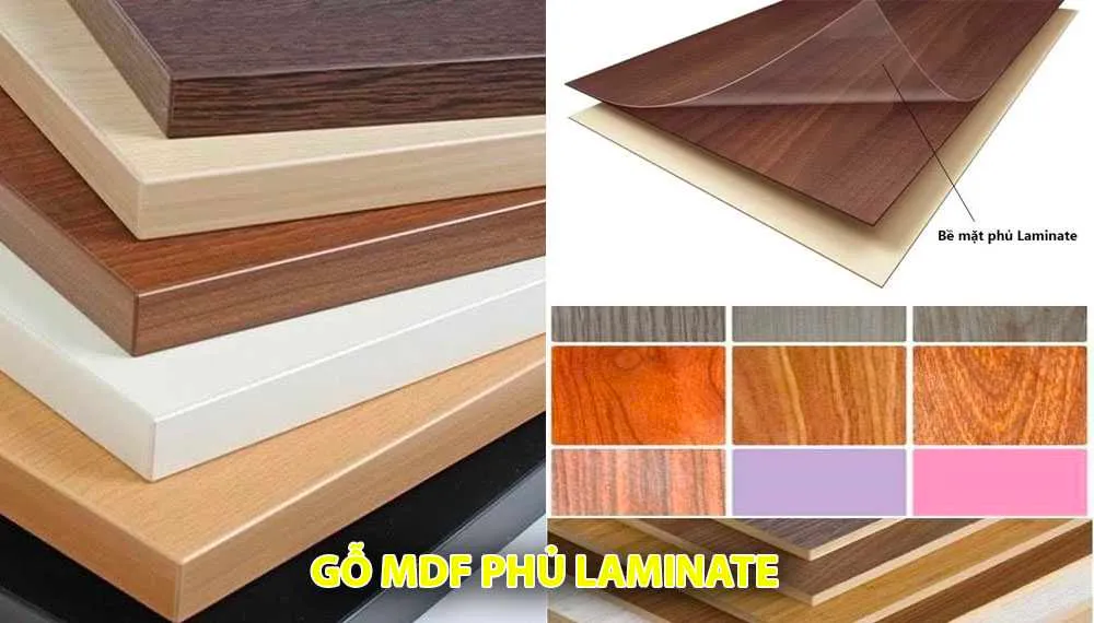 Lớp phủ bề mặt Laminate cho gỗ công nghiệp MDF