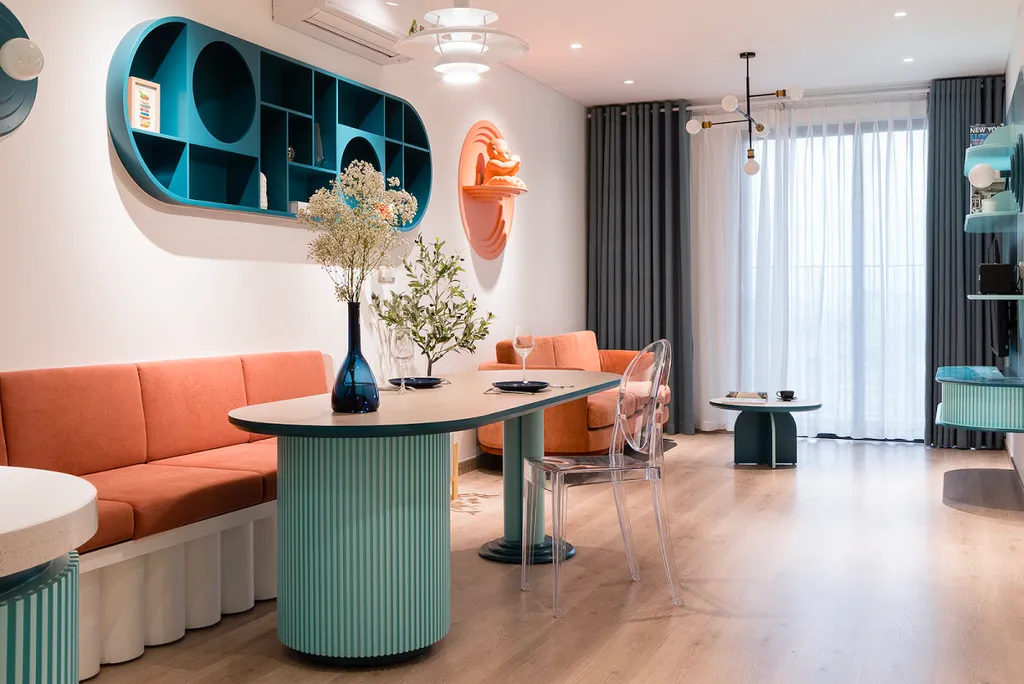 Lựa chọn những món đồ nội thất với kiểu dáng đơn giản, không cầu kỳ giúp căn hộ được tối ưu diện tích