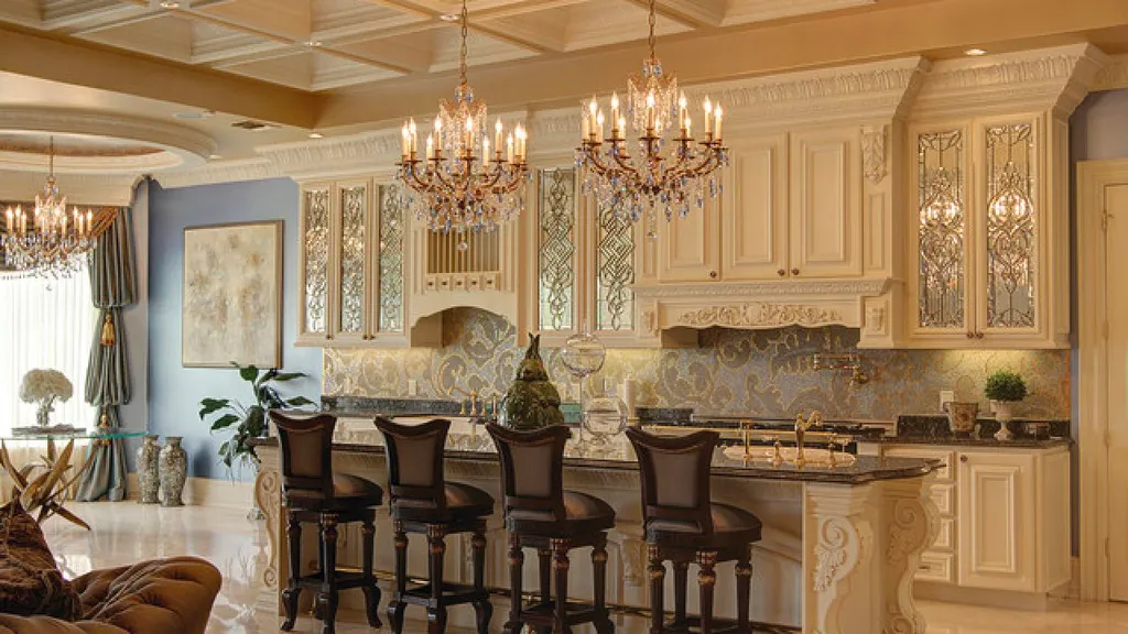 Mẫu thiết kế phòng bếp phong cách Baroque 
