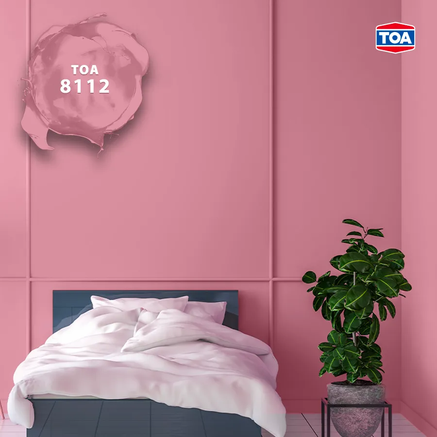 Phòng ngủ màu hồng thanh lịch, tinh tế