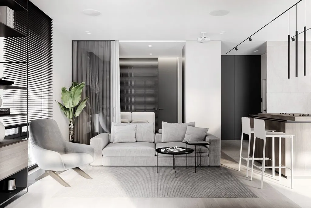 Thiết kế căn hộ studio hướng đến sự tối giản trong phong cách trang trí