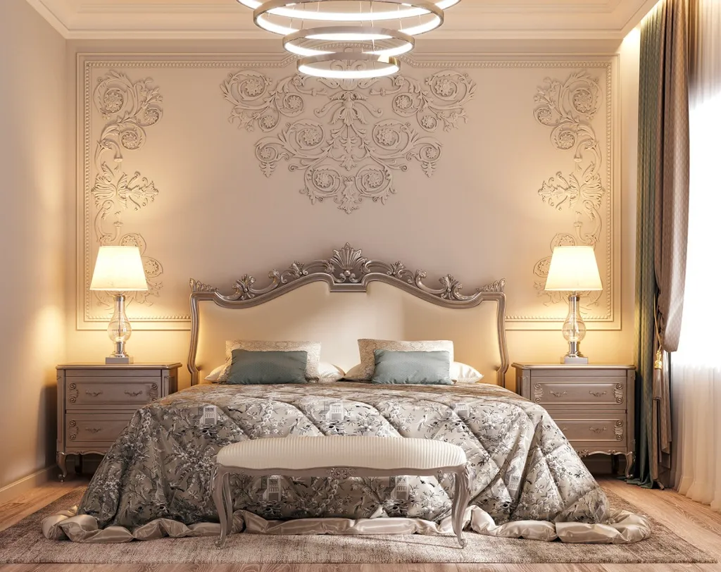 Vẻ đẹp sang trọng và quý phái của phòng ngủ theo phong cách cổ điển