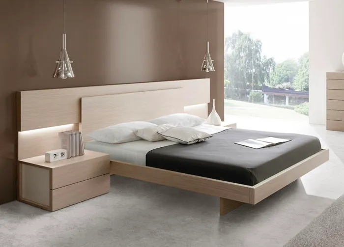 Với kiểu dáng đơn giản, khả năng chịu lực tốt, giường gỗ Laminate mang đến vẻ đẹp hiện đại và giúp không gian phòng ngủ trở nên tinh tế hơn.