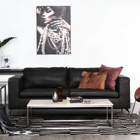 Bàn sofa hình chữ nhật phù hợp cho ghế sofa băng