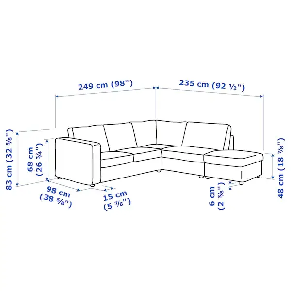 Bộ sofa góc hình chữ L ôm sát tường là một gợi ý giúp tiết kiệm diện tích, là kiểu sofa rất thích hợp cho không gian phòng khách nhỏ.