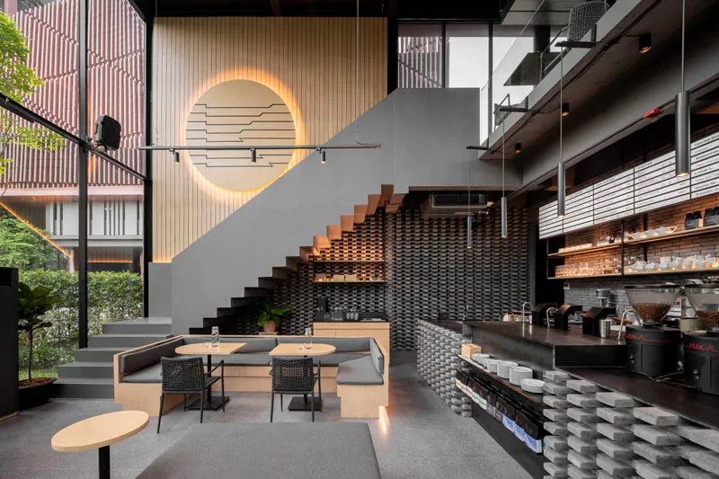 Căn hộ shophouse phong cách công nghiệp x hiện đại cho mô hình kinh doanh quán cà phê, quán ăn