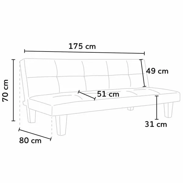 Đơn giản, thời trang và linh hoạt, mẫu ghế sofa này không chỉ sang trọng, phù hợp với nhiều không gian mà còn có thể biến thành một chiếc giường rộng rãi.